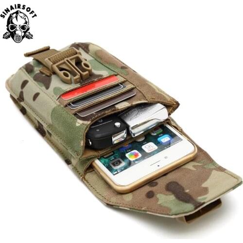 SINAIRSOFT 1000D Outdoor Climbing Mobile Phone Bags Military Tactical Waist Phone army Bag Belt Pouch Holster Cover Case tasche