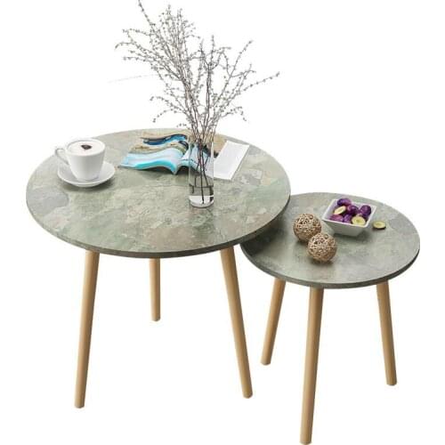 Nordic living room coffee table modern minimalist tea table solid wood leg tea table multifunctional eating table