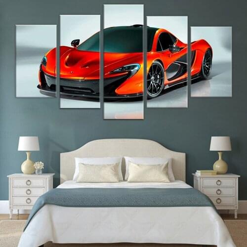 Modern HD Printed Canvas McLaren New Concept Sports Car Poster 5 Piece Wall Artist Residence Decoration frame