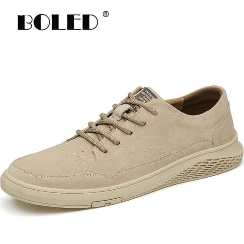 Natural Leather Men Shoes Comfort Waterproof Shoes Men Flats Outdoor Anti-Skid Walking Casual Shoes Zapatos Hombre