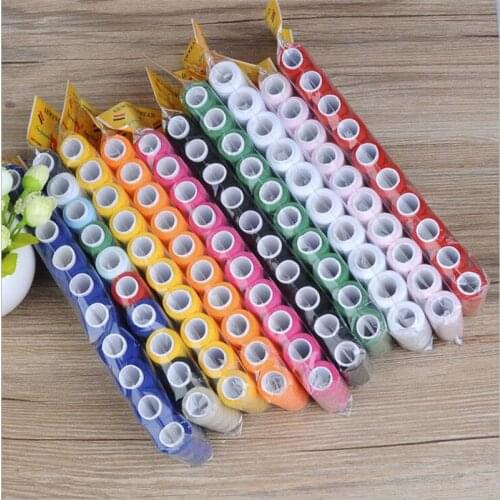10Pcs/Set Polyester Sewing Thread 200 Yards/Spool Home Sewing Kit for Hand and Machine Thread to Sew Hand Embroidery Supplies
