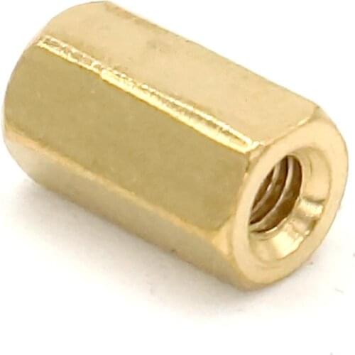 10pcs M2.5*8mm Female Hex Screw Brass PCB Standoffs Hexagonal Spacers Double Pass Post