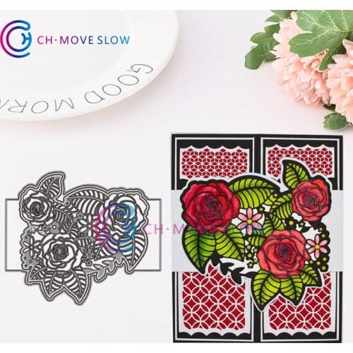 2019 New Arrival CH oasis of roses sleeve Metal cutting dies stencil Greeting Card Decoration DIY Scrapbooking Scrapbook Paper