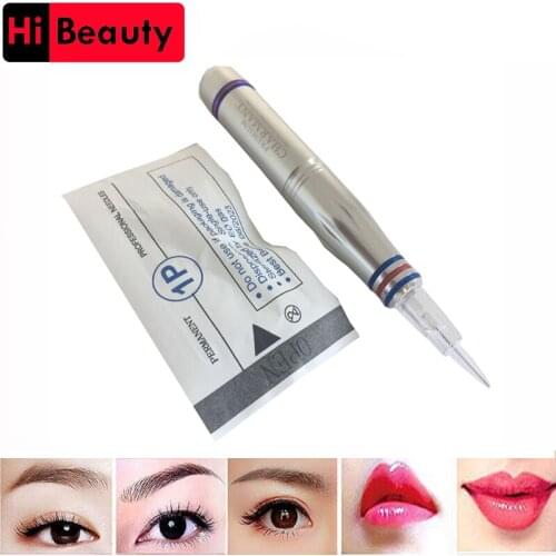 30pcs/lot Disposable Sterilized 8mm Screw 1P 1RL Tattoo Needle Cartridge For Charmant I Lips Eyebrow Eyeliner Permanent Makeup