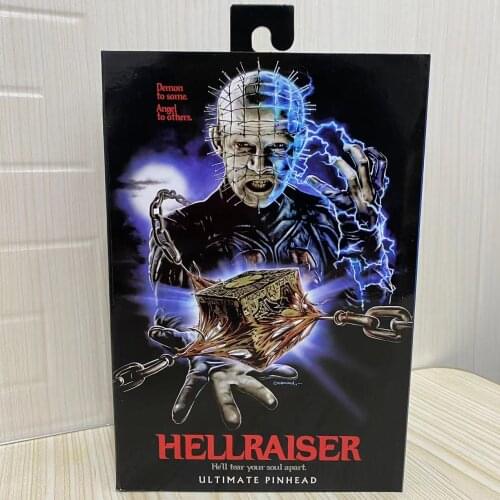 NECA Hellraiser Figures He'll Tear Your Soul Apart Ultimate Pinhead Action Figures Collectable Model Toy Gifts Doll 18cm