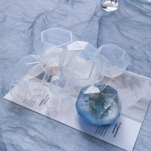 Diamond Crystal Epoxy Resin Molds 9 Models Diamond Silicone Mold Dried Flower Resin DIY Jewelry Craft Mirror Handmade Accessorie