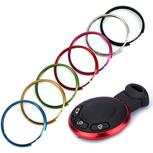 Aluminum Alloy 45mm Dia Car Key Trim Ring Rim Fit for BMW MINI Cooper