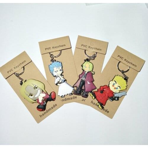 Fullmetal Alchemist Cartoon Anime Key Chain PVC Figure Keyring Keychain Keyholder Birthday Gift NEW