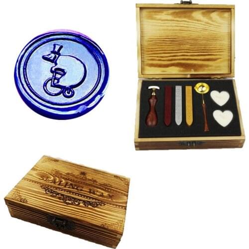 Circus Bear Riding Bicycle Wax Seal Stamp Wedding Invitations Gift Set Kit