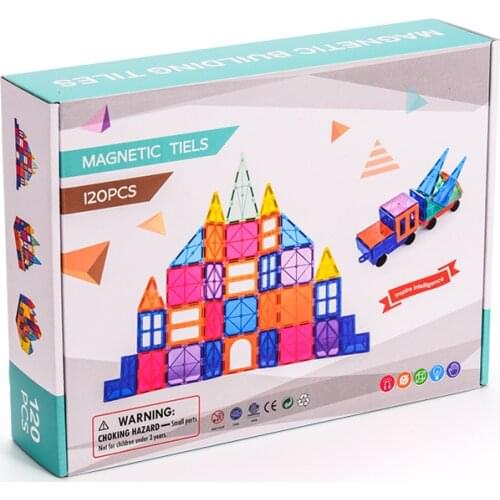 Kids Magnet Toys Educational Blocks for Boys 48/78/120pcs Magnetic Blocks Toys for Children Magnet Building Blocks