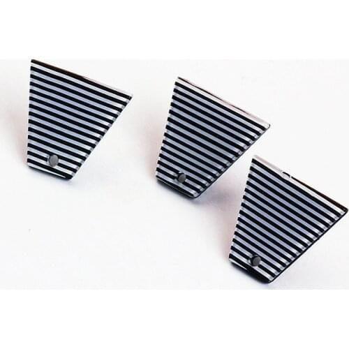 DIY handmade jewelry accessories resin geometric quadrilateral with hole earrings accessories earring hooks