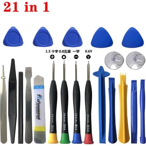 21 in 1 Mobile Phone Repair Tools Opening for Android iPhone iPadTool Screwdriver Set Laptop Computer Hand Kit Opening Tool
