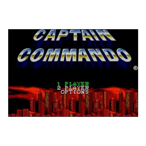 Captain Commando 16 bit Big Gray Game Card For USA NTSC Game Player
