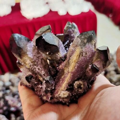Natural Crystal Cluster Raw Quartz Reiki Healing Stones Crystal Point Specimen Home Decoration Raw Crystals Minerales