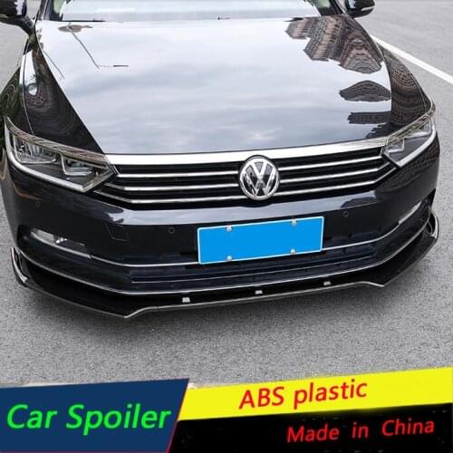 For Volkswagen Passat B8 Body kit Spoiler Front Bumper Diffuser Protector For Passat 2018 2019 bumper shovel lip rear spoiler