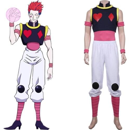 HUNTER X HUNTER-Hisoka Cosplay Costume Men Vest Pants Outfits Halloween Carnival Suit