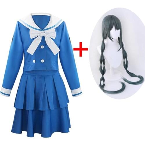 Anime Danganronpa Chabashira Tenko Cosplay Costume Womens Sailor Clothing Halloween Carnival Show Clothes