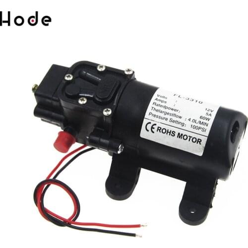 12V 100PSI 4L/Min Water High Pressure Pumps Diaphragm Self Priming Pump