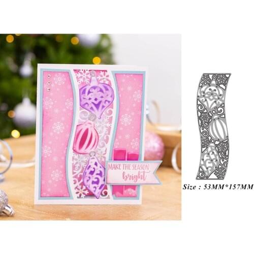 Metal Cutting Dies for 2021 New Scrapbooking Bell Lace Strip Frame Edge No Stamps Crafts Background Cutter Paper Cardmaking