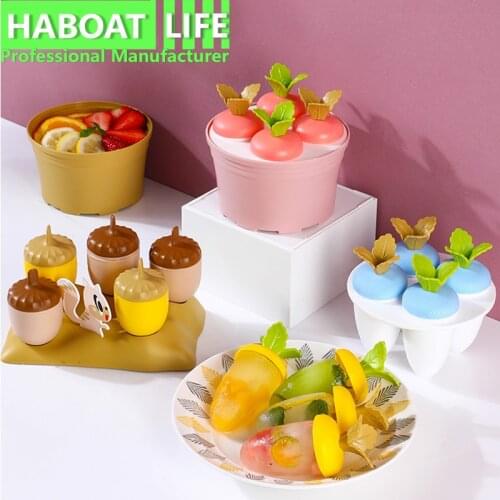 Cute Childrens Ice Cream Mold Home Ice Cream Popsicle Ice Cream Ice Cube Box Ice Cream Lattice Made By Ourselves HB1191 D