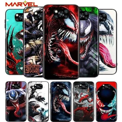 Venom Marvel cool for Xiaomi Poco X3 NFC X2 M3 M2 F2 F3 Pro C3 F1 A2 Lite Mix3 Play Silicone Soft Black Phone Case