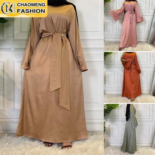 Middle East Fashion Modest Robe Muslim For Women Dubai Abaya Turkey Kaftan Ramadan Arabic Islamic Clothing Caftan Hijab Dress