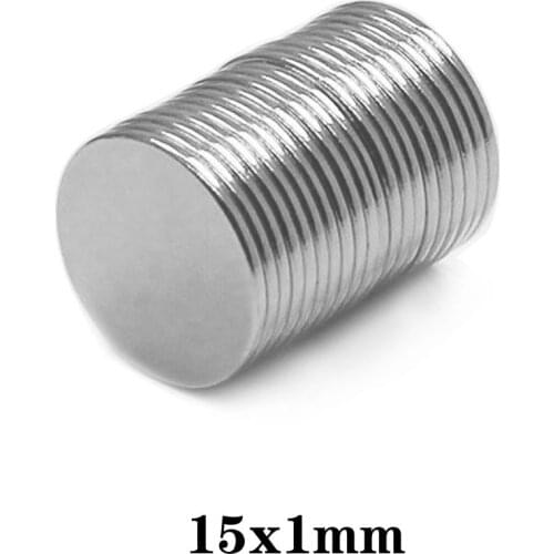 20~300pcs 15x1 mm Powerful Round Magnets 15mmx1mm Bulk Sheet Neodymium Magnet disc 15x1mm Permanent NdFeB Magnet Strong 15*1 mm