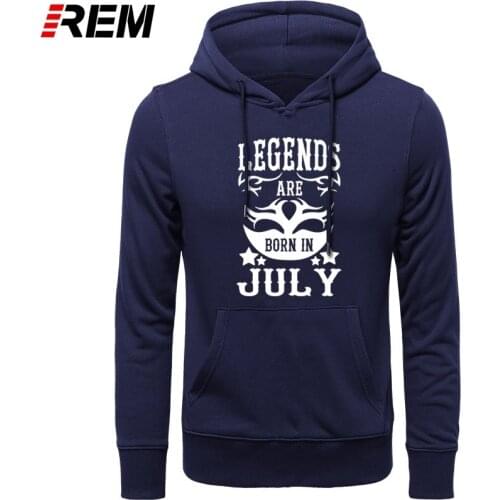 Legends Are Born In July Funny Birthday Dad Gift Fashion Mens Cool Tops Cotton O-Neck Long Sleeve Hoodies, Sweatshirts