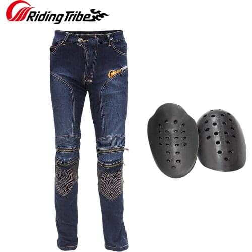 Riding Tribe Mens Motorcycle Jeans Slim Fit Protective Motocross Pants Motorbike Racing Breathable Stretch Biker Pants HP-05