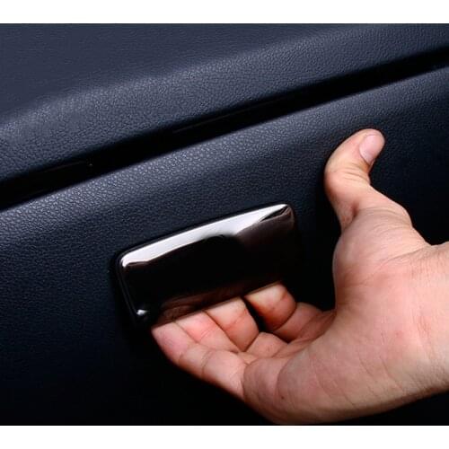 Car Co-pilot Glove Box Handle Switch Panel Decoration Sticker Trim For Mercedes Benz GLA X156 CLA C117 A Class Interior Styling