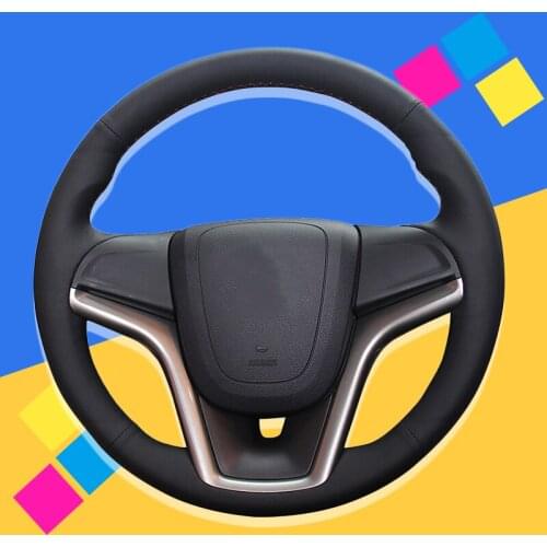 Auto Braid On The Steering Wheel Cover for Chevrolet Malibu 2011-2014 Volt 2011-2015 Car Covers Interior Accessories Car-styling