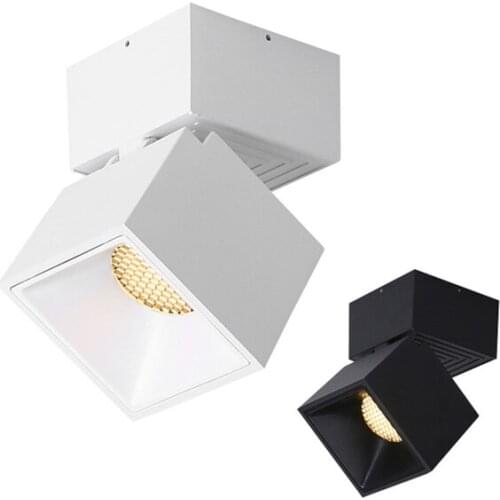 Surface mounted LED downlight 7W 12W 90degree rotating Nordic Anti-glare downlight AC85-265V for indoor lighting