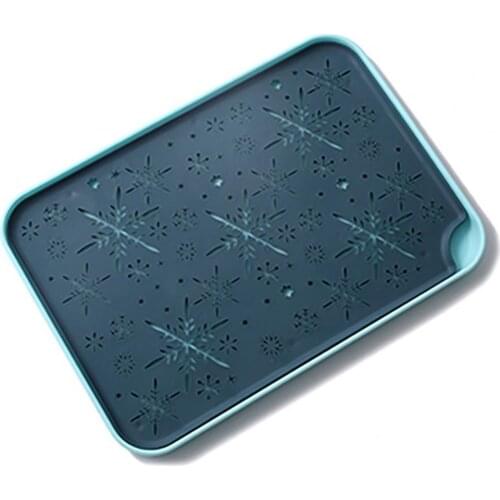 Drain Tray Rectangular Double Layer Plastic Portable Drainer Sink Tray for Kitchen