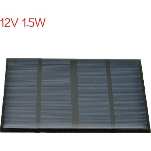 12V 1.5W Solar Panel Standard Epoxy Polycrystalline Silicon DIY Battery Power Charge Module Mini Solar Cell Charging Board