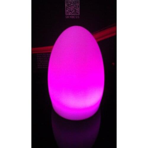 SK-LF04 (D11*H19cm) LED Night Lights PE Egg Lamps Rechargeable Coffee Bar Furniture for Christmas Decor Free Shipping 50pcs/Lot