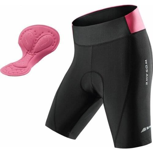 Ladies Cycling Shorts Reflective Strip Moisture Wicking Silicone Sponge Cushion Cycling Shorts for Woman