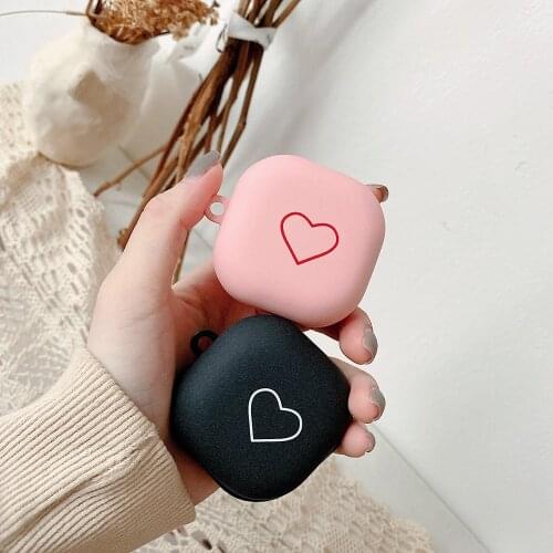 For Samsung Galaxy Buds Live Pro Hard Case Protective Cute Heart Earphone Case For Galaxy buds Pro Buds live Headset Accessories