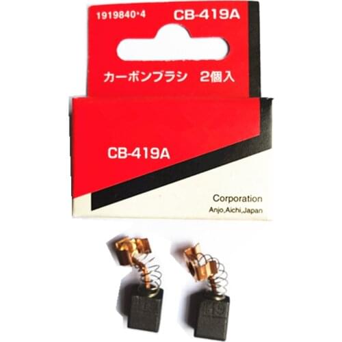 1 Pair Original Carbon Brushes For CB 406 407 418 419 CB406 CB407 CB418 CB419 6x9x11.5mm