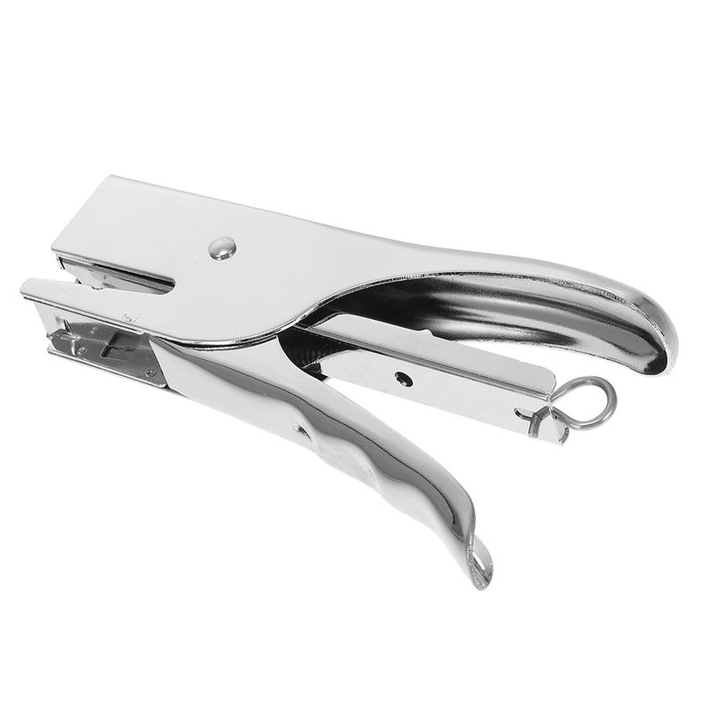 1pc 20 Sheets Plier Stapler No-Jam Hand Grip Metal Stapler Save Effort Stapler without Stitching Needle