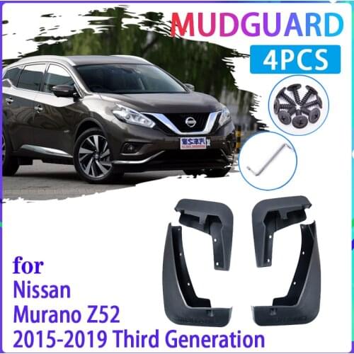 4 PCS Car Mud Flaps for Nissan Murano Z52 2015~2019 2016 2017 2018 Mudguard Splash Guards Fender Mudflaps Auto Accessories