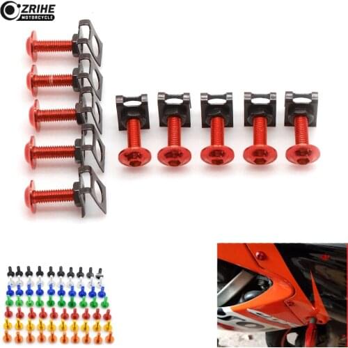6MM CNC ALUMINUM Motorcycle Accessories Fairing body work Bolts Screws For SUZUKI GSXR1000 K7 GSXR 1000 GSX R1000 GSXR-1000