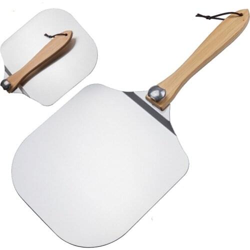 Aluminum Pizza Shovel Peel With Long fold Handle Pastry Tools Accessories Pizza Paddle Spatula Cake Baking Cutter
