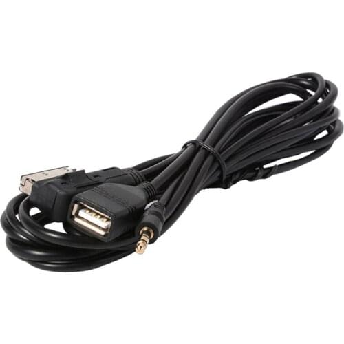 Car Music AMI MMI AUX USB Cable Cord For Audi A4 A5 A6 A7 A8 Q5 Q7 R8