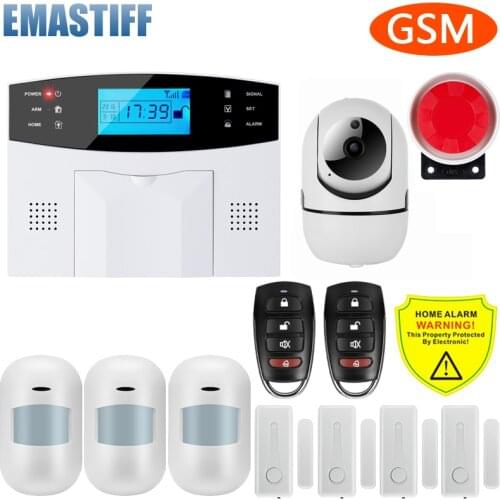 Wireless Door/Windows Sensor GSM Alarm Anti-Theft Smart Remote Control For Safety Home Security