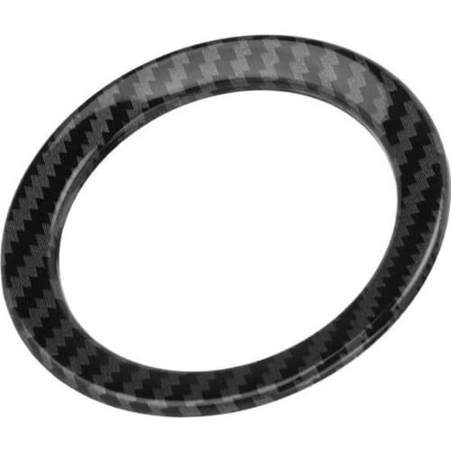 Araba aksesuar oto aksesuar Carbon Fiber Style Steering Wheel Cover Trims Replacement for Smart Fortwo/Forfour 453 2015-2021