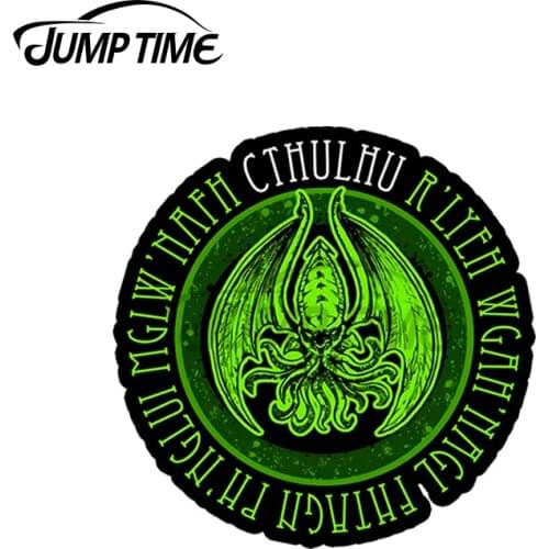 JumpTime 13 x 13cm For Invoking Cthulhu Decal Windshield Windows Refrigerator Car Stickers Scratch-Proof Motorcycle Car Styling