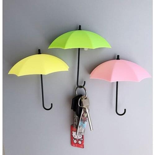 Korean Style 3D Umbrella Creative Strong Stickers Hook Magnetic Buckle Stickers on The refrigerator Home Decoration Storage Hook