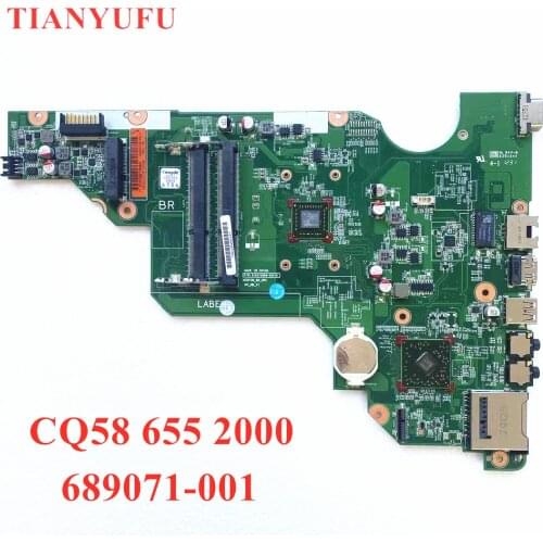 Laptop motherboard 689071-001 For HP Probook CQ58 655 Mainboard 689071-501 DDR3 100% fully tested