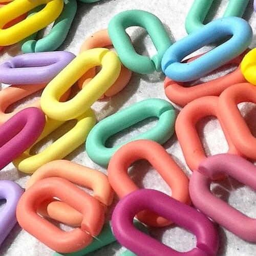 Matte Candy Colors Chain Women Acrylic Shoulder Bag Strap Chic Macron Jelly Color In 19mm*31mm Messenger Handbags Belts Fashion