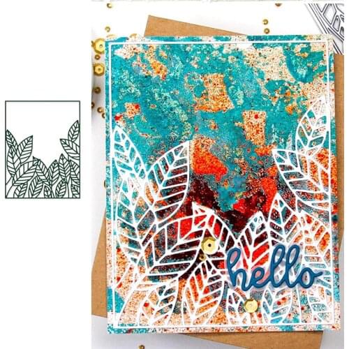 Leaf Cover Die Set Metal Cutting Dies and Stamps DIY Scrapbooking Card Stencil Paper Cards Handmade Album Stamp Die Sheets Big